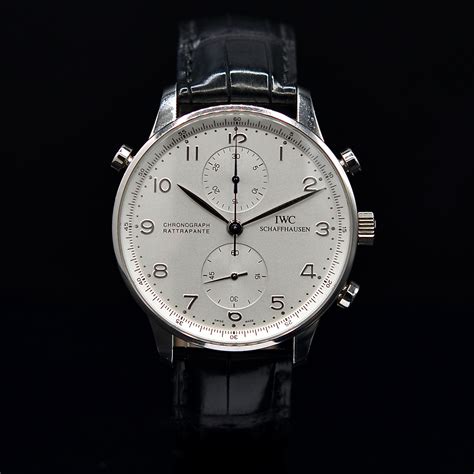 iwc portugaise rattrapante 3712 platine full set n 2669943|IWC Portuguese Chrono.